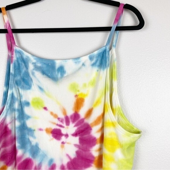 Juicy Couture Plus Tie Dye Ribbed Knit Halter Tank Top Size 2X NWT - Picture 5 of 8